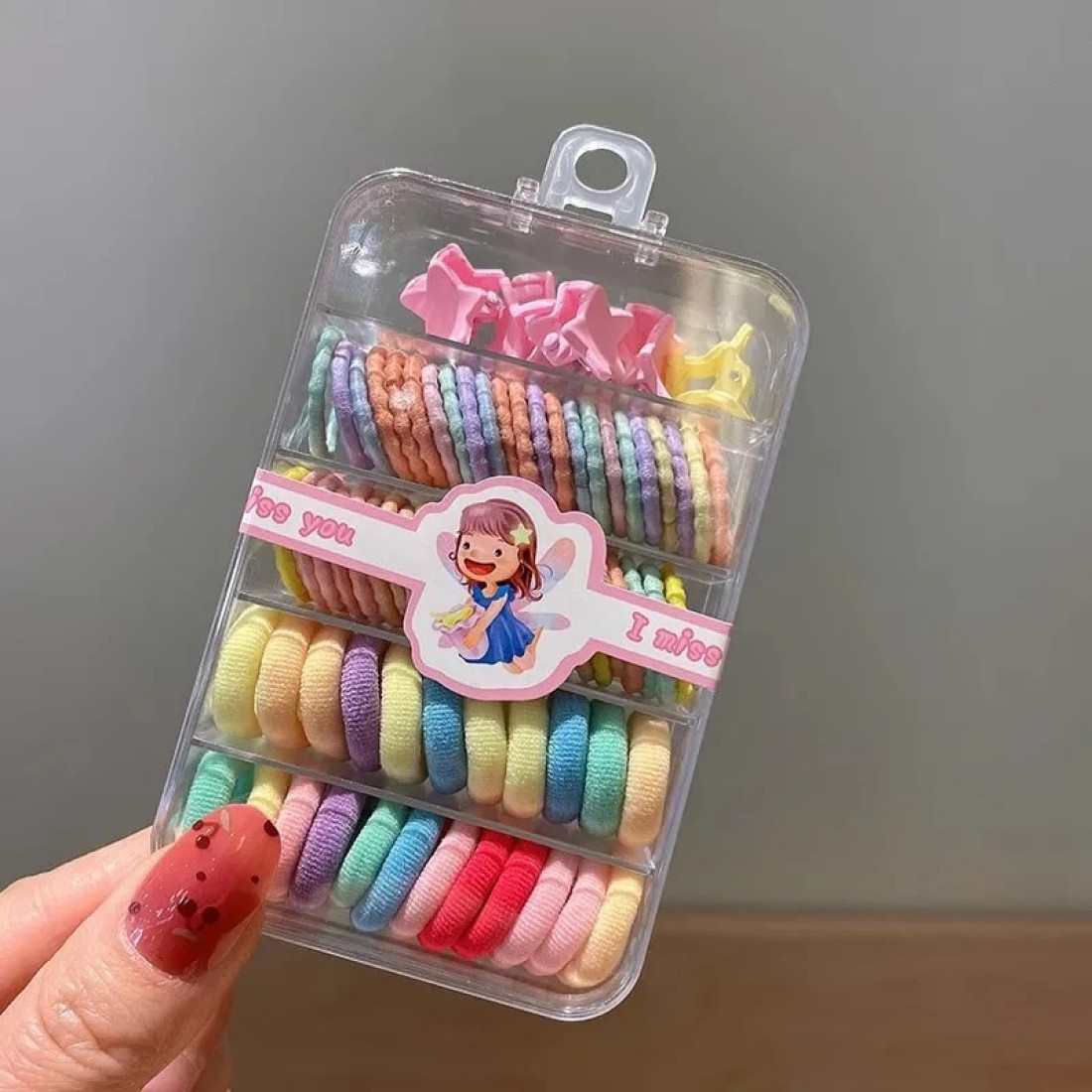 Kids Colorful Elastic Hair Rubber Bands