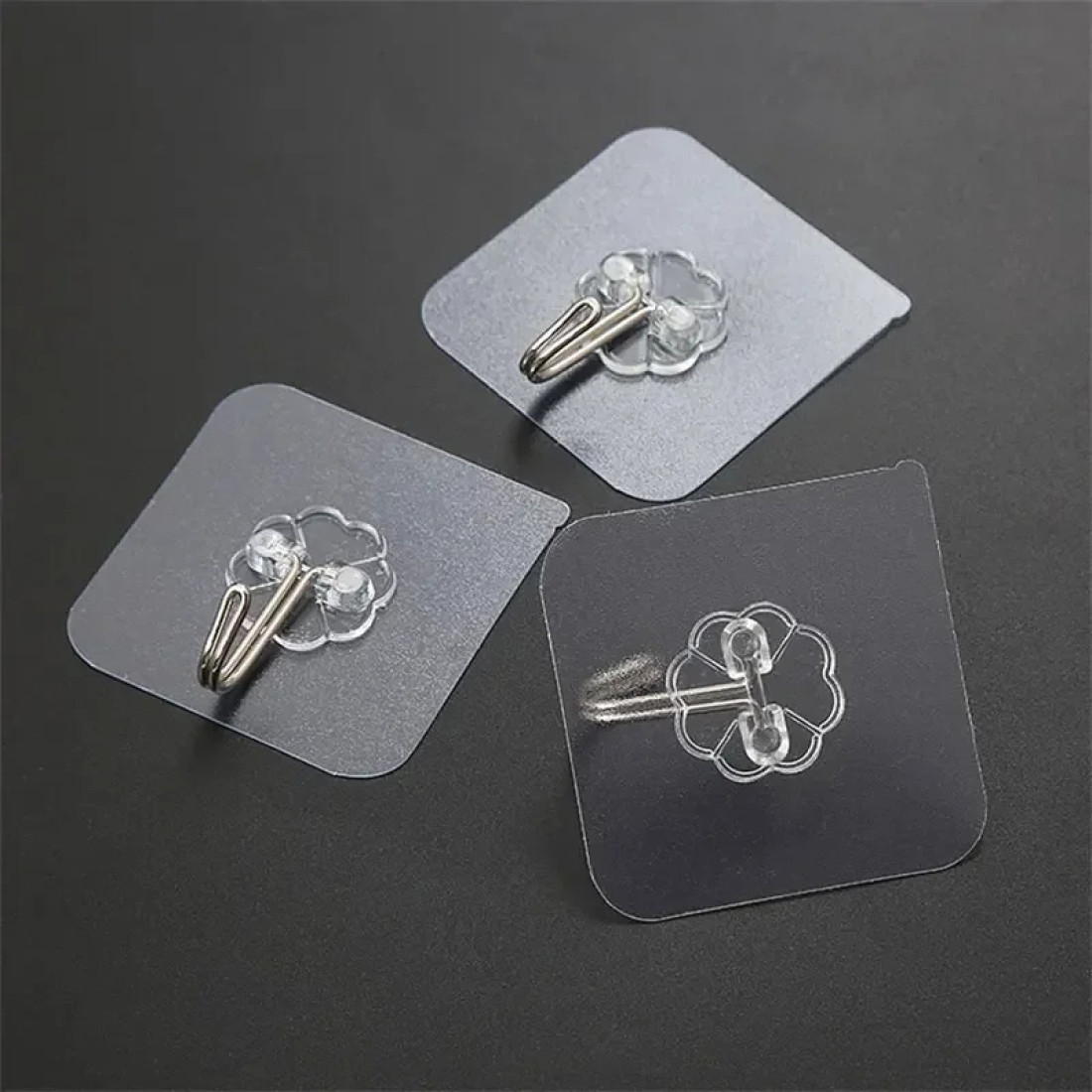 10 pcs Transparent Strong Wall Hook