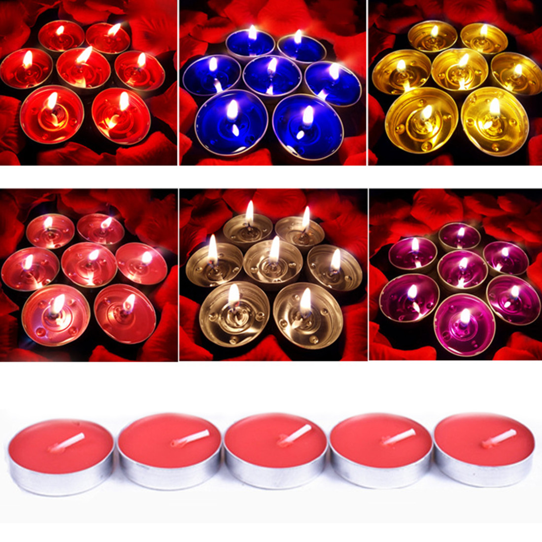 10 Pcs Wedding Candle Universal Birthday Decorating Mini Candles