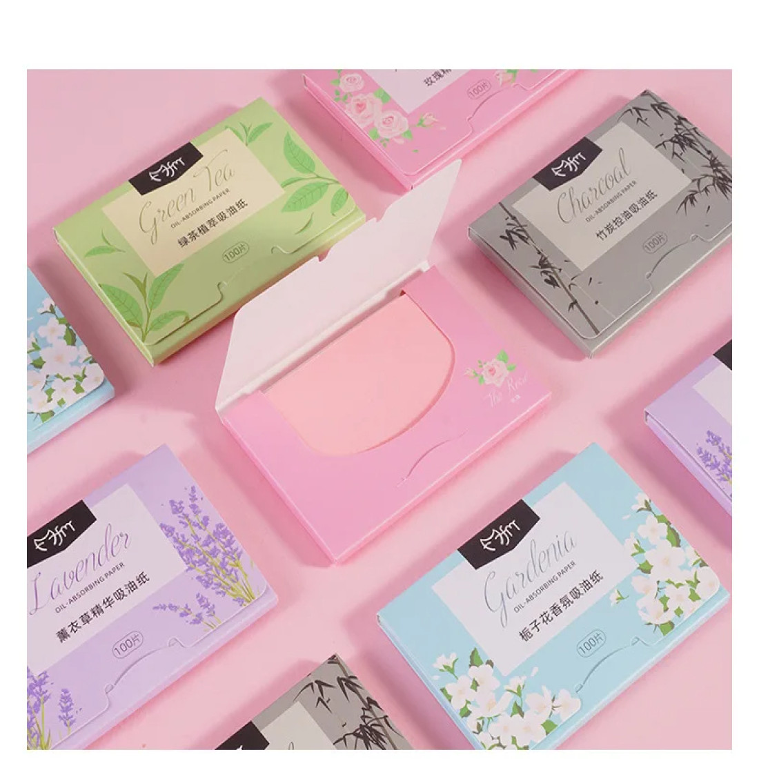 100 pcs Facial Oil Blotting Paper Face Oil Control Wipes