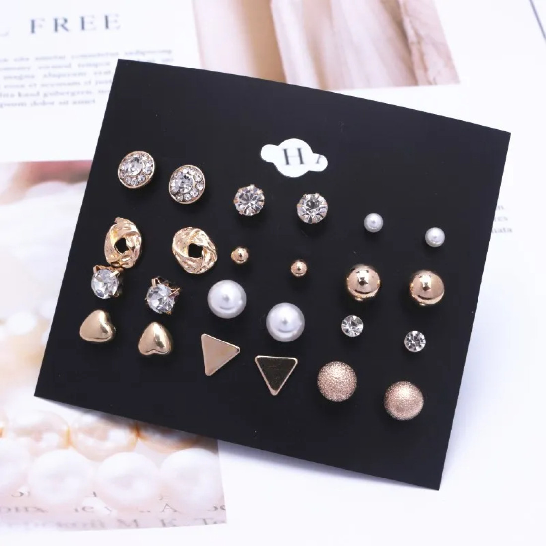 12 Pair Earrings Set