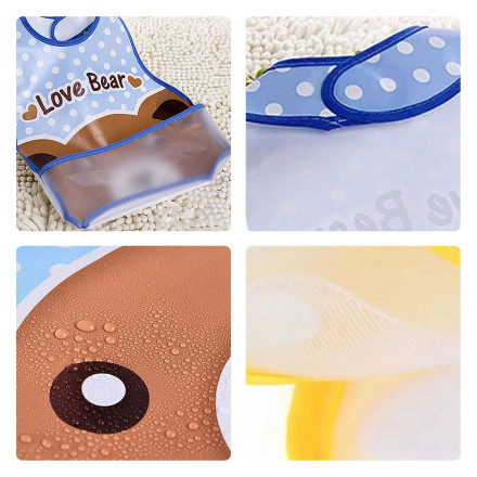 1 Pcs Adjustable Waterproof Feeding Baby Bibs