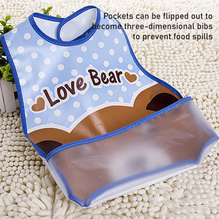 1 Pcs Adjustable Waterproof Feeding Baby Bibs