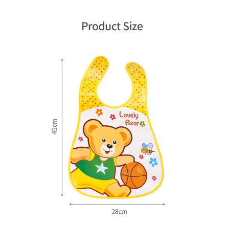 1 Pcs Adjustable Waterproof Feeding Baby Bibs