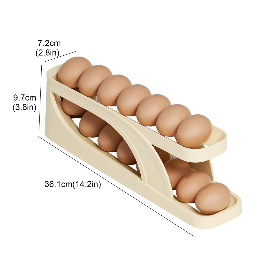 15 Pcs Rolling Egg Dispenser