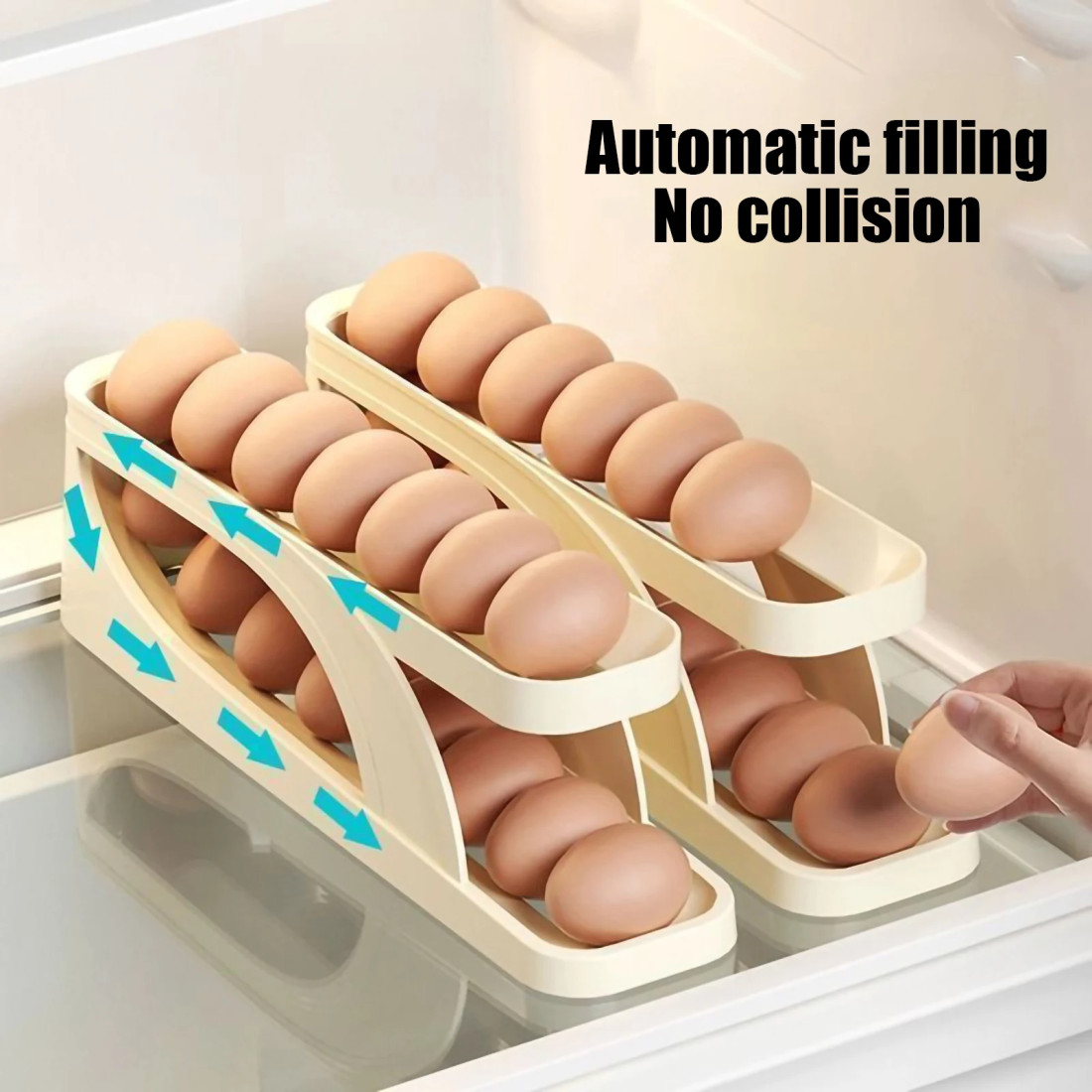 15 Pcs Rolling Egg Dispenser