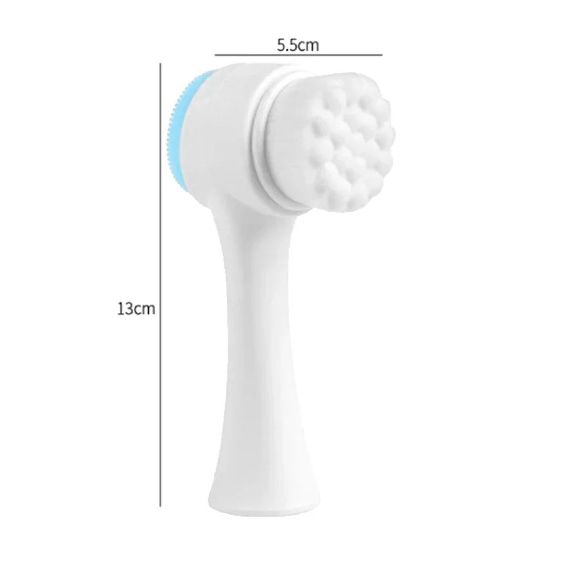 Silicone Double-Sided Facial Face Cleanser Blackhead Removal Brush