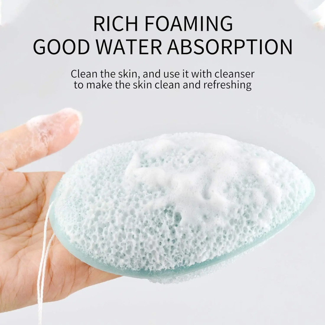 1 Pcs Face Wash Cleansing and Makeup Remover  Puff