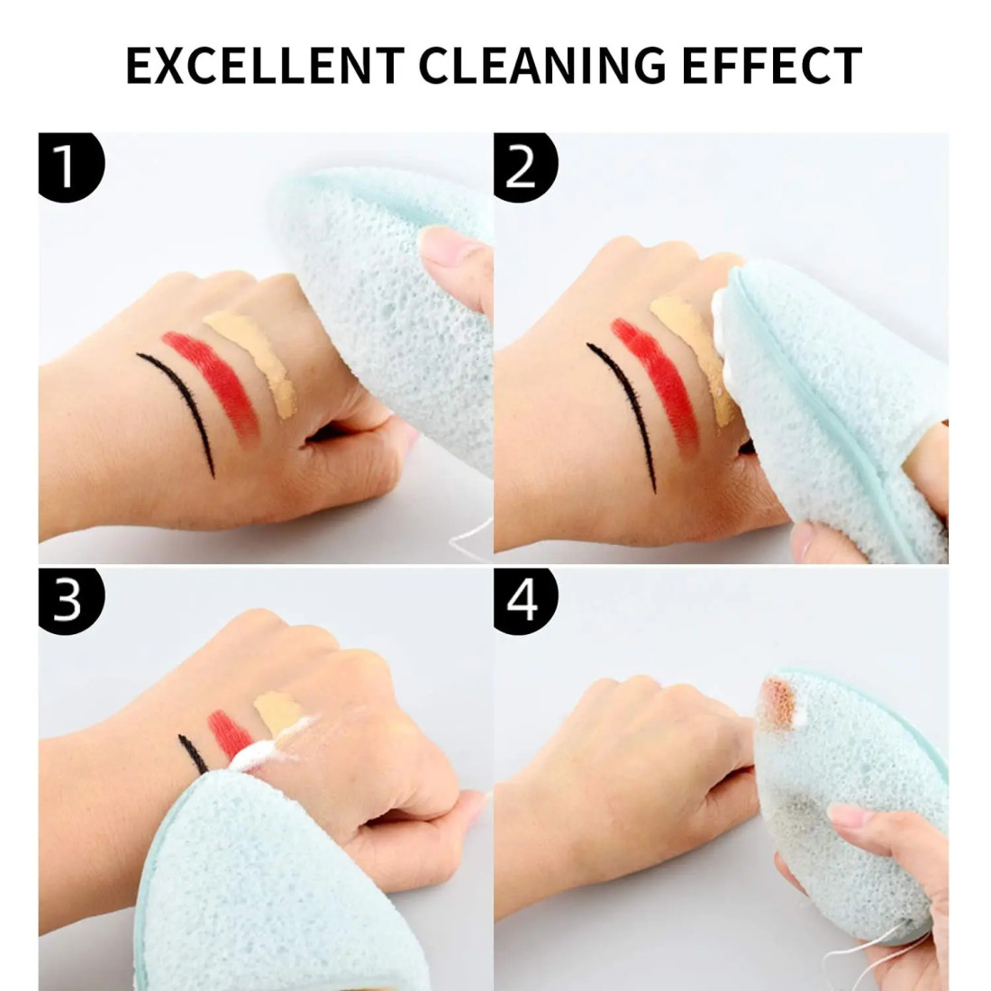 1 Pcs Face Wash Cleansing and Makeup Remover  Puff