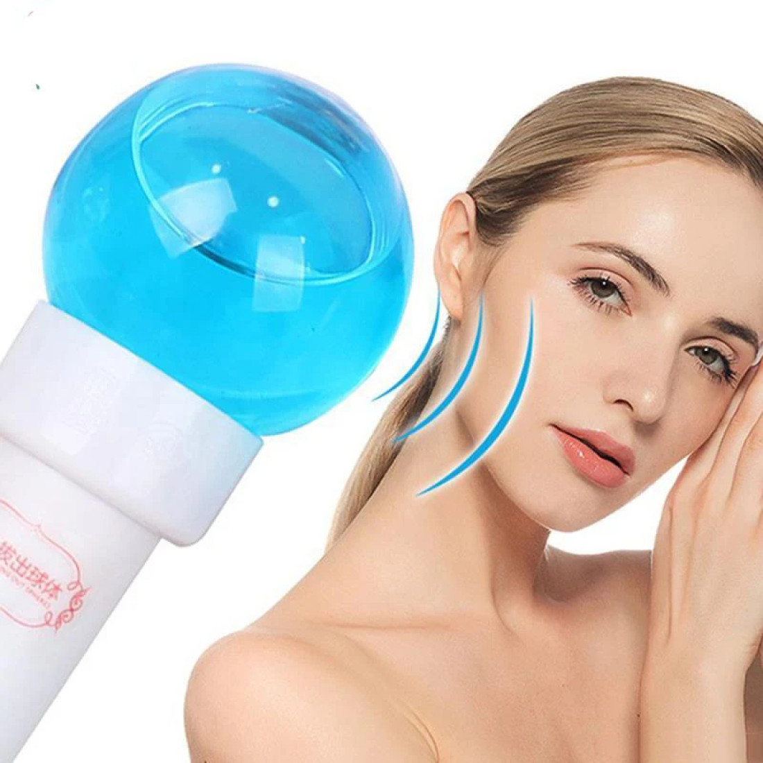 1 Pcs Ice Hockey Energy Crystal Facial Ball Ice Roller Massager