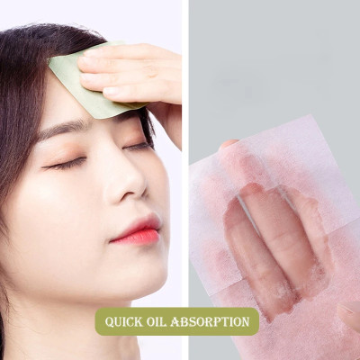 100 pcs Facial Oil Blotting Paper Face Oil Control Wipes